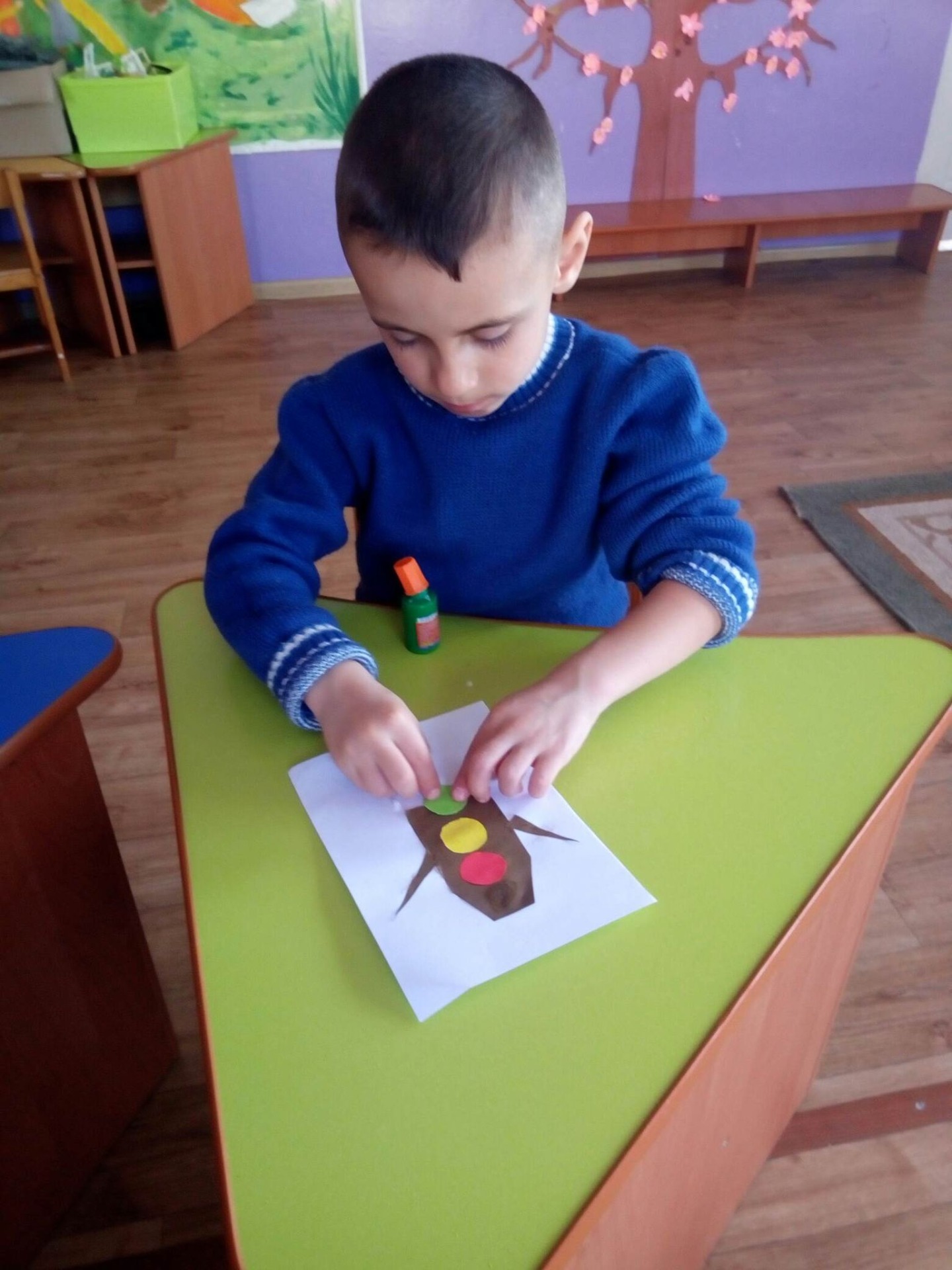 09.04 – заняття аплікація «Світлофор»